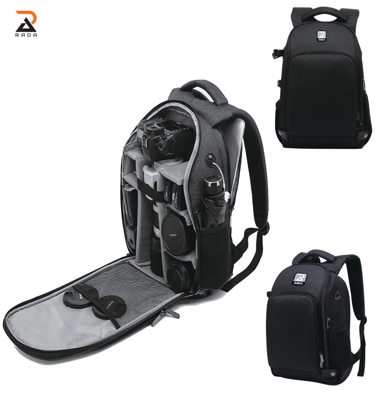 Rada camera bag DSL SLR big with laptop compartment