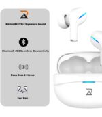 Radalifestyle Air 7 Wireless Bluetooth TWS In Ear Earbuds With ENC & Low Latency Black