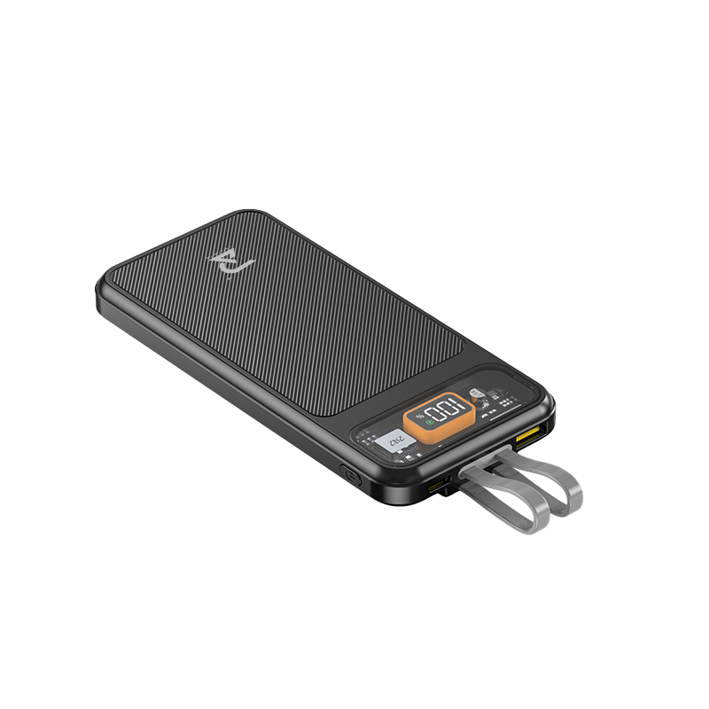 Rada Power 10 Fast Charging Power Bank 25W 10000mAh & Inbuilt Cable Black