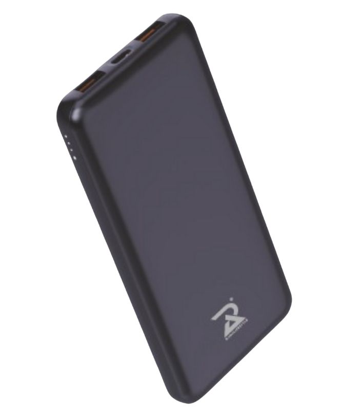 power 6 fast charge power bank with inbuilt lighting cable and c type cable