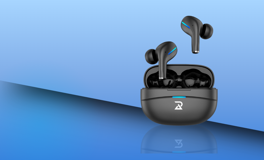 Rada Air 7 Wireless Bluetooth TWS In Ear Earbuds With ENC & Low Latency Black